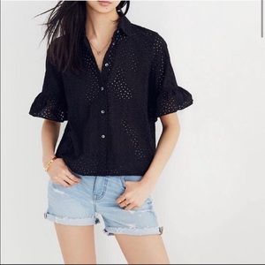 Madewell Eyelet Village Ruffle